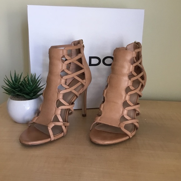 Aldo | Sexy Tan/Nude Strappy Heel Sandals 💋 - Picture 2 of 4